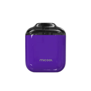 ZQ MICOOL POD KIT+交換用カートリッジ1箱+ネックストラップ+ボトルセット:Purple:-