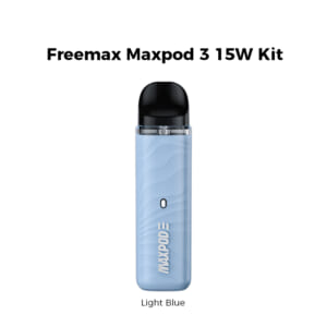 【4点セット】Freemax Maxpod 3 15W Pod Kit（ネコポス発送/リパッケージ）:Light Blue:-